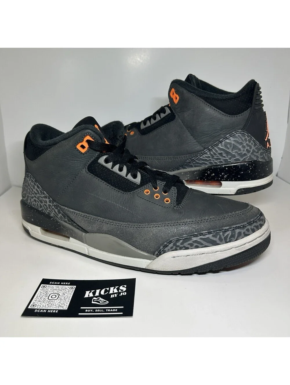Air Jordan 3 Retro Fear Pack 2023 - Size 10.5 - (CT8532-080)